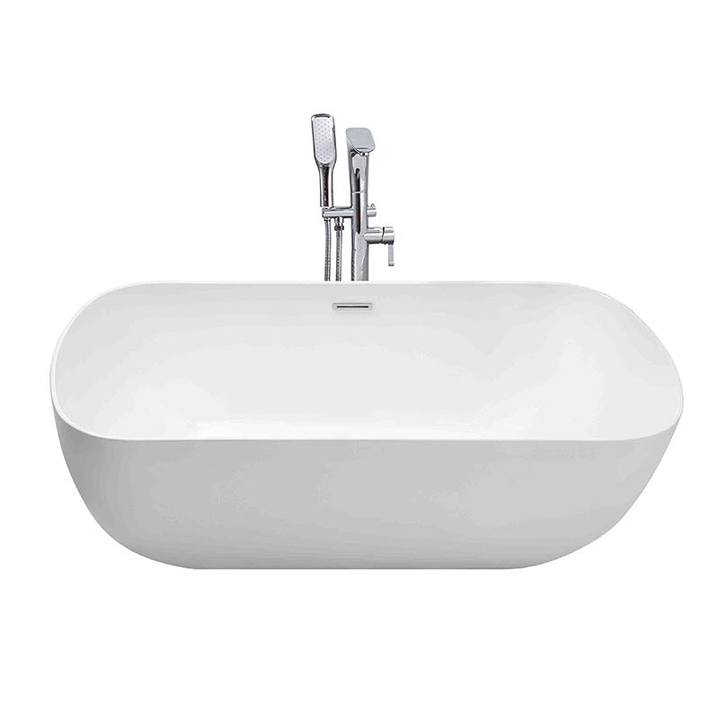 Sannora bathroom size apartment hotel acrylic oval thin edge adult independent bathtub 1.7 meters