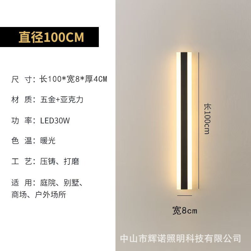 Waterproof outdoor long wall lamp line wall lamp simple and minimalist outdoor IP65 villa directly from the manufacturer  explosion