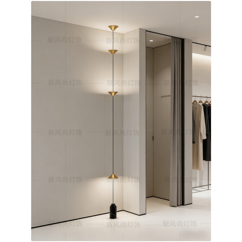 Hotel project lobby aisle overhead speaker wall lamp study living room background wall decoration pendant lamp