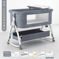 Baby crib - portable, foldable, multi-functional bassinet - newborn & toddler convertible bed