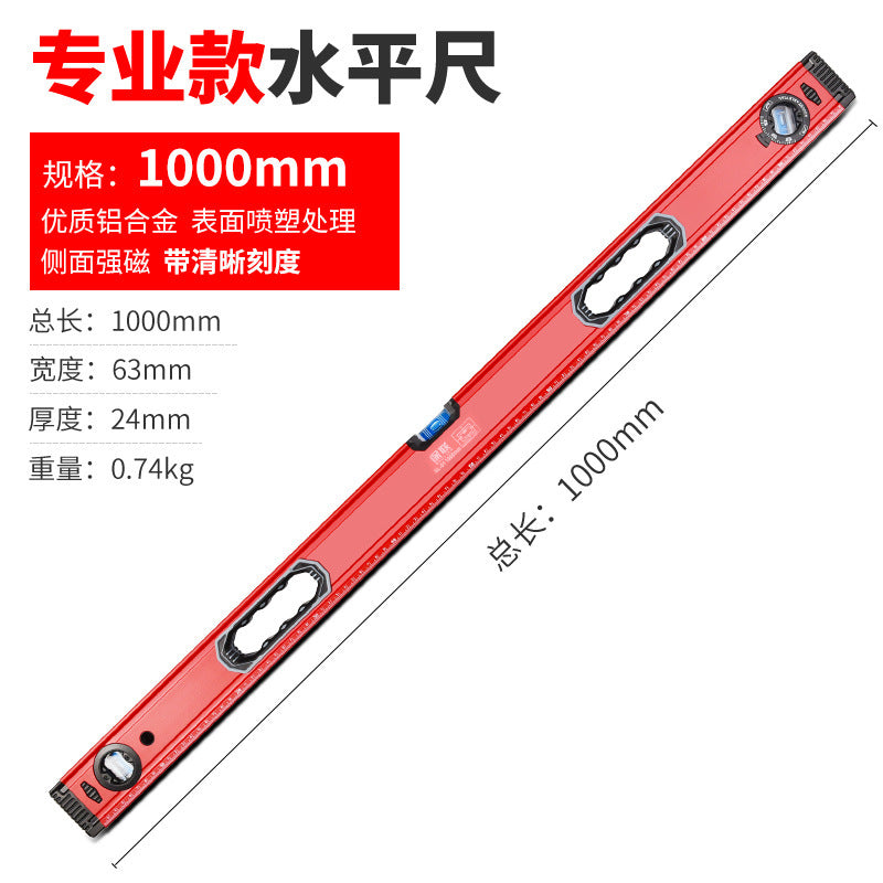 High-precision mini magnetic level for diy & home improvement - solid aluminum alloy, drop-resistant, with small bubble
