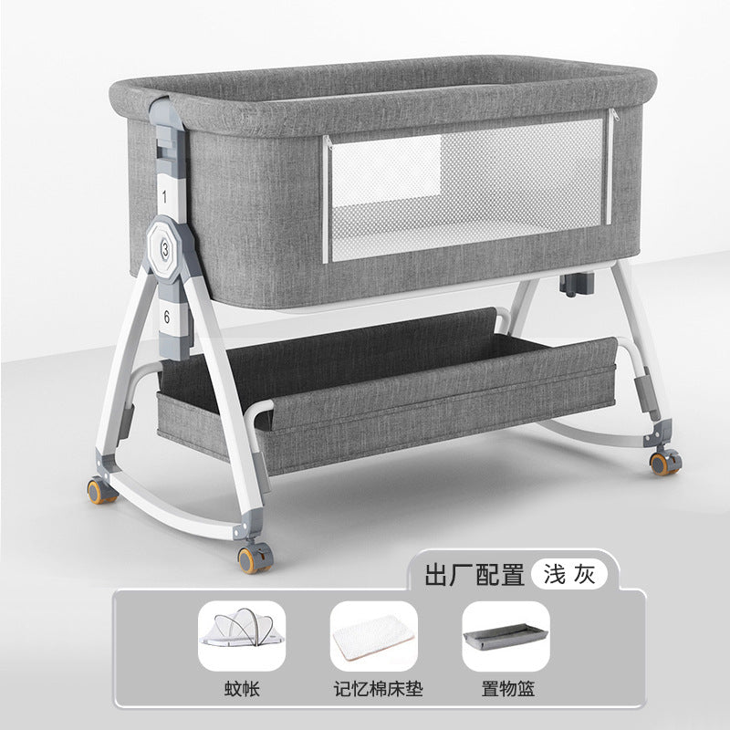 Baby crib - portable, foldable, multi-functional bassinet - newborn & toddler convertible bed