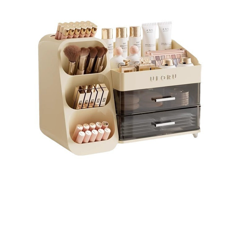 Desktop Cosmetics Storage Box Dresser Household Skin Care Product Shelf Premium Finishing Box Dust-proof Cosmetic Case