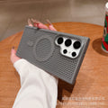 Premium mesh cooling magnetic case for samsung s26 ultra, honeycomb breathable mesh, skin-feel anti-drop for s24/s23
