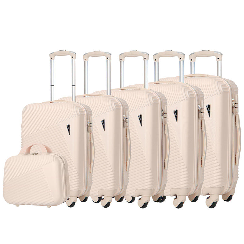 Cross-border abs multi-piece boarding suitcase gift travel password box waterproof universal wheel trolley case expandable