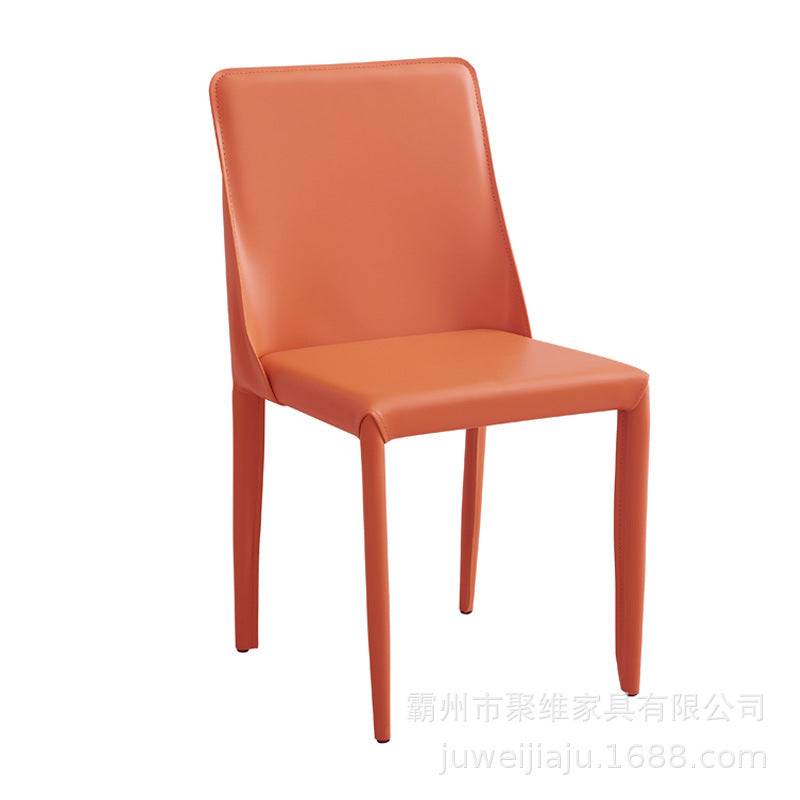 Italian saddle leather dining chair for homecasualpopular chair model room hotel restaurant dining table chair stool dining chair