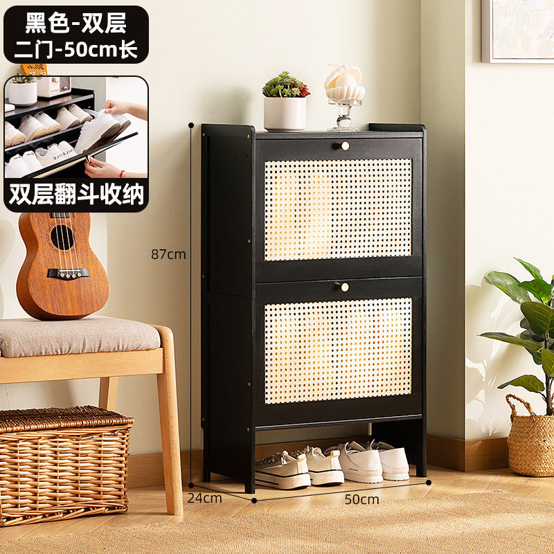 Simple shoe rack household door multi-layer with door dust-proof entry shoe rack shoe cabinet high vertical integrated storage rack