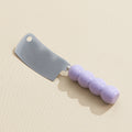 Creamy style thickened ceramic handle utility knife - multi-purpose, high-value fruit knife, stainless steel design dessert knife