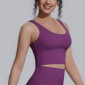 pure color high-strength yoga vest chest pad bubble wrap sports intimates breathable push-up running fitness bra for women
