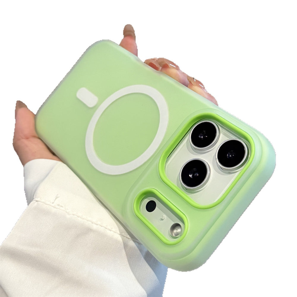 Matte jelly case 2-in-1 apple 17 fashion phone case, compatible with iphone 15, drop-proof minimalist protective cover 16