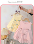 Girl summer bud skirt summer popularins baby k-styledress western style children's sleeveless vest skirt