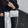 2025 new women's retro small square bag ladies shoulder crossbody commuter messenger bag trendy letter box bag - export quality