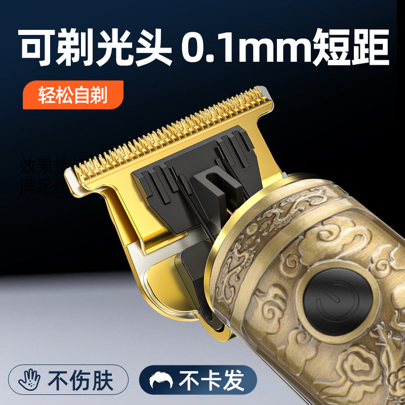 New arrivalfor home lcd digital display electric hairdresser hair salon special electric clipper washable engraving oil head electric clipper