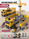 [large container truck + crane] 16 trucks + roadblock package