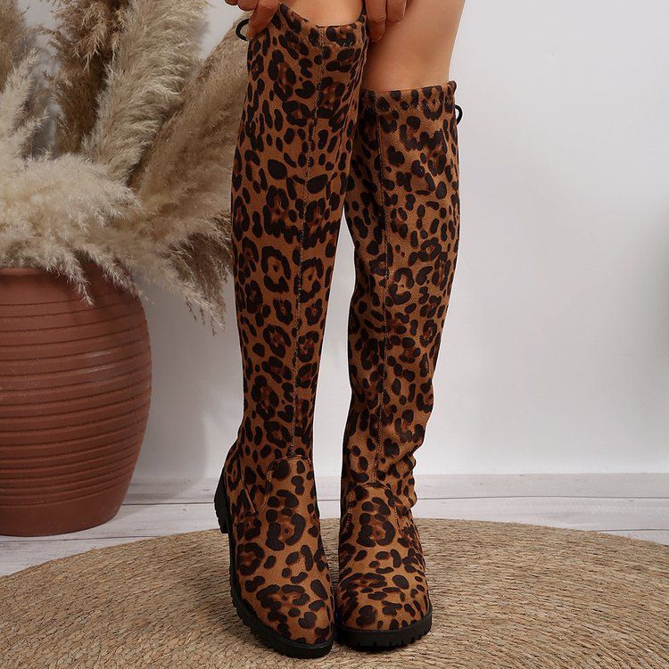 Exportplus size over-the-knee elastic boots fall and winternew arrivalknee highthick solepure colorfashion women's boots in stock