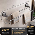 Suction cup double pole 70cm-gun gray