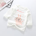 Baby's pure cotton t-shirt, new spring and autumn collection, infant cartoon top, unisex baby single piece, baby long sleeve