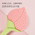Newborn teething stick, baby teether, food-grade silicone chew toy, fruit-shaped soothing teether, anti-sucking hand