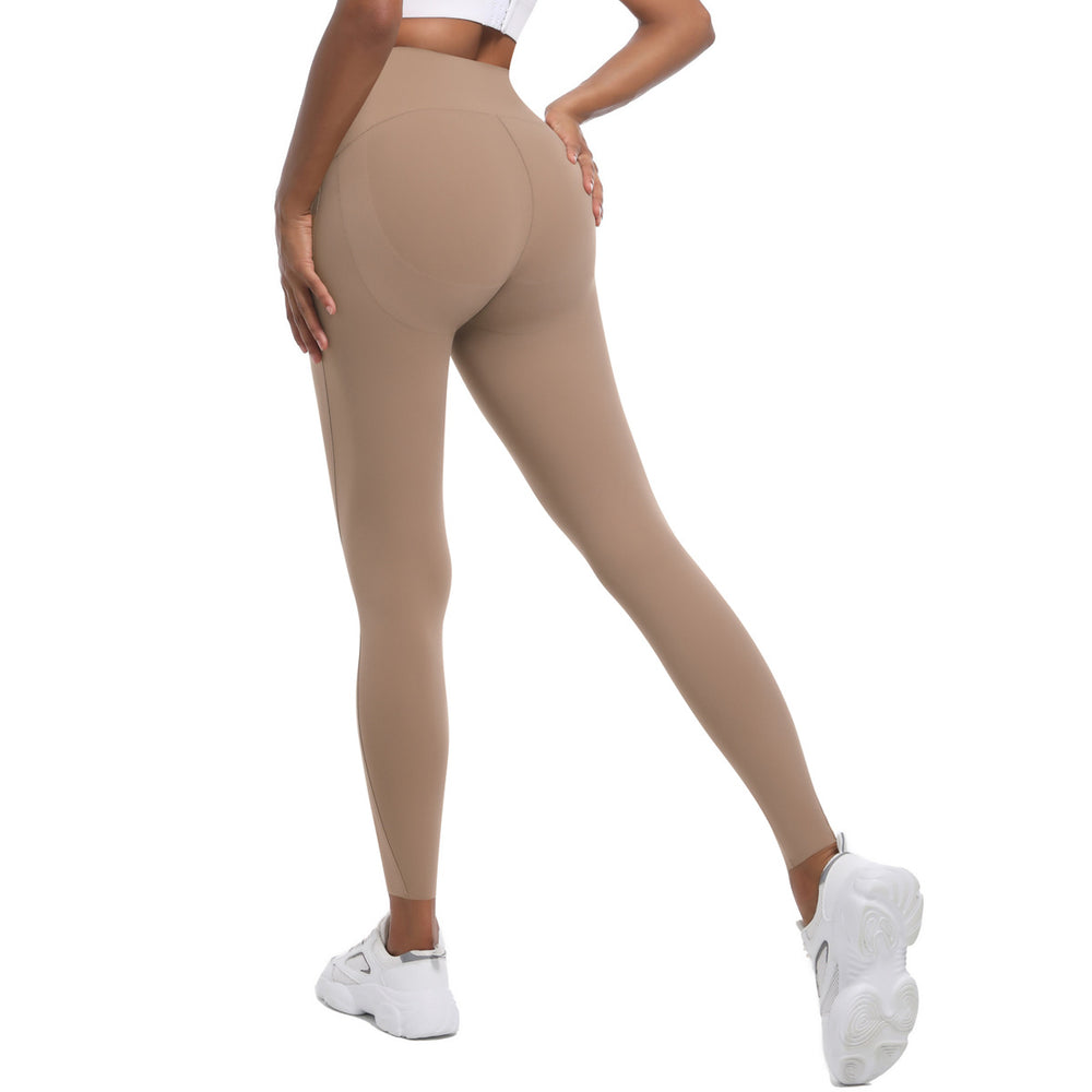 Clearance: barely-there high-waisted peach lift seamless yoga leggings - women's quick-dry workout pants for outdoor running and fitness