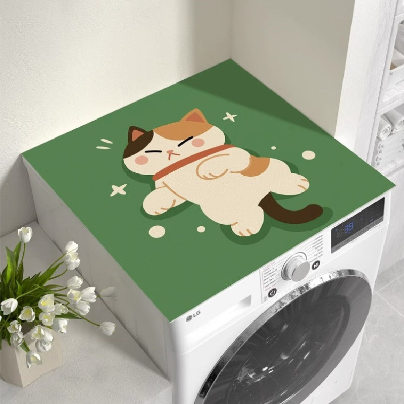 Washing machine cover, refrigerator dust cover, waterproof sun protection cover, coffee table bedside table, no-wash leather mat