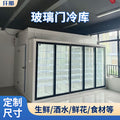 Complete set of post-supply cold storage equipment, wine, flowers, fruits, fresh-keeping cold storage, glass door refrigerated cold storage display cabinet