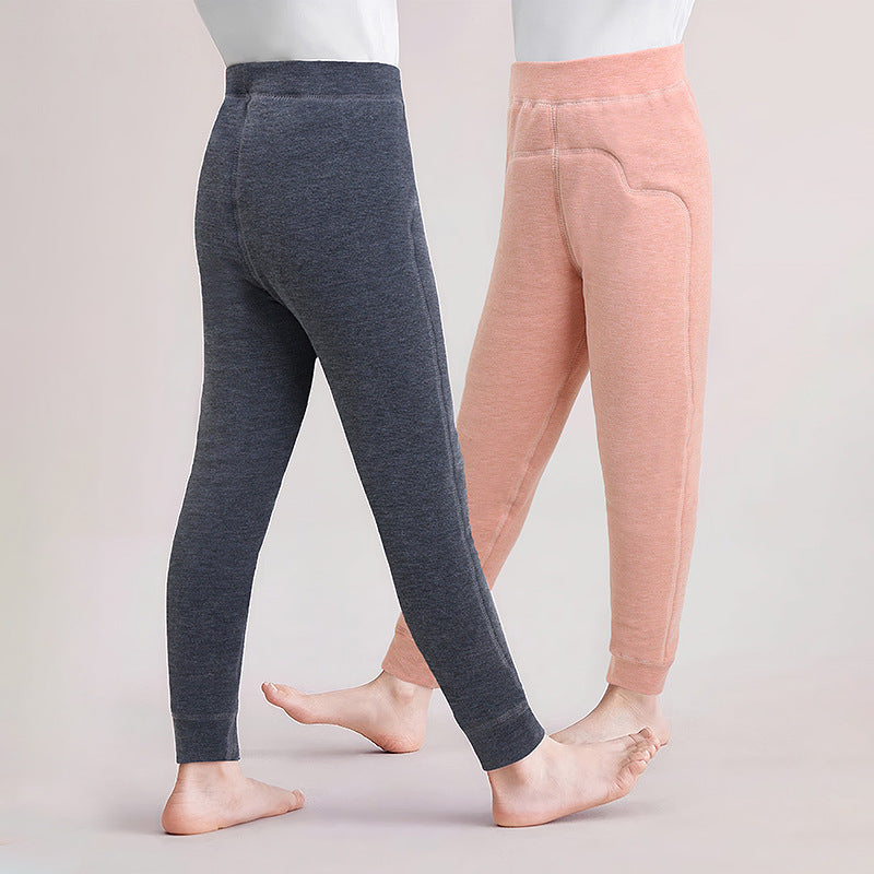 New arrivalheattechheattech flat waist elastic heattech pants plus size extra thick wool heattech pants winter northeast thickened pants