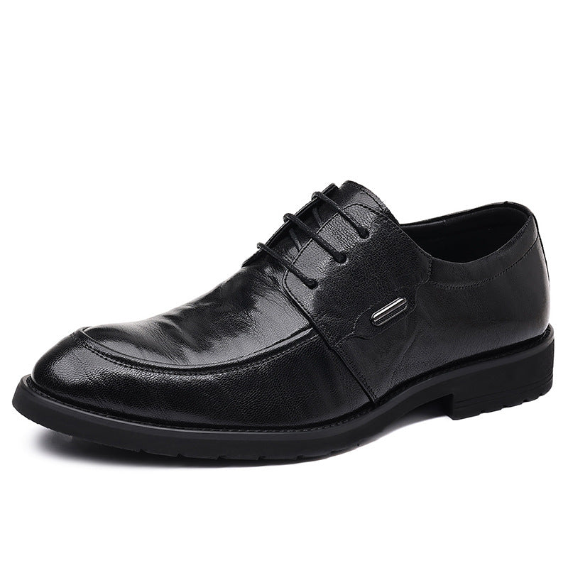 Leather shoes for men, business formal wear, k-style british style, live broadcast casual leather shoes, youth work, groom, wedding, trendy leather shoes