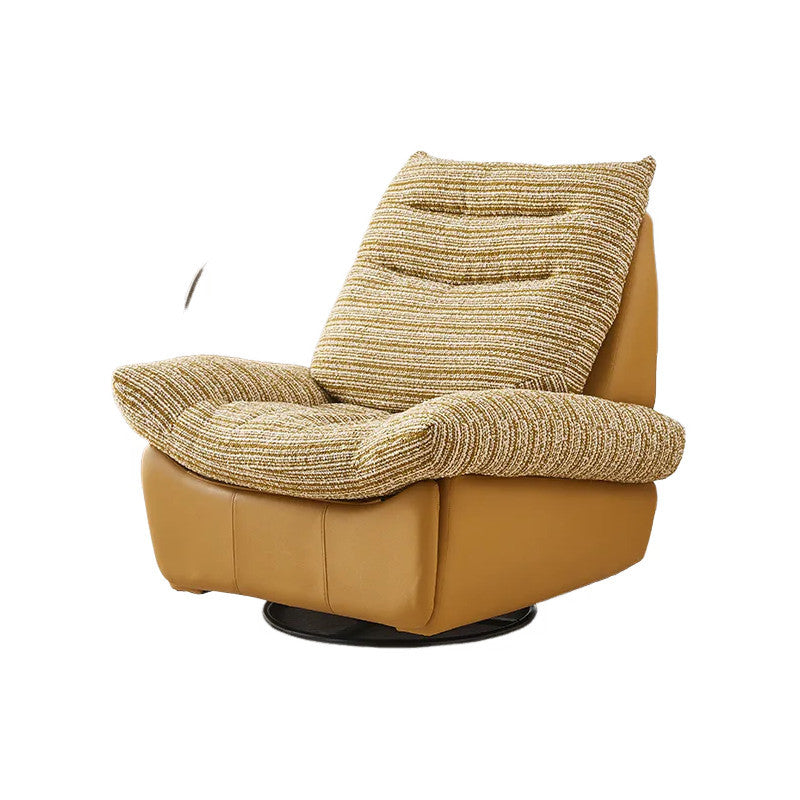 Overseas version smart electric leather lazy sofa space capsule multifunctional lazy rocking chair rotatable reclining single chair
