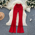 K-stylehigh waist pleated casual pants straight-leg pants for women springnew arrivalwork clothing silmslimming look to show leg lengtheasiest for matchpants