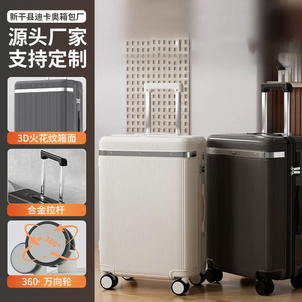 Suitcase Women's 20-inch boarding case Silent wheel Large capacity strong trolley case Men's 24-inch suitcase Factory delivery