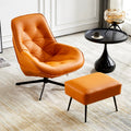 Luxury scandinavian swivel chair - perfect for balconies, living rooms, bedrooms, gaming, indoor & outdoor relaxation - lazy sofa with rotating reclining function