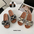 2024 summer new arrival: women's square-toe fashion sandals & slippers - casual, stylish, with bow detail, perfect for outdoor wear