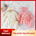 Children's clothingautumnew arrivalgirldress pure colorstripeslong sleeves mesh skirt