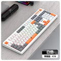 Raikui t18 wired keyboard and mouse combo - illuminated gaming & office 3-in-1 color matching keyboard and mouse set