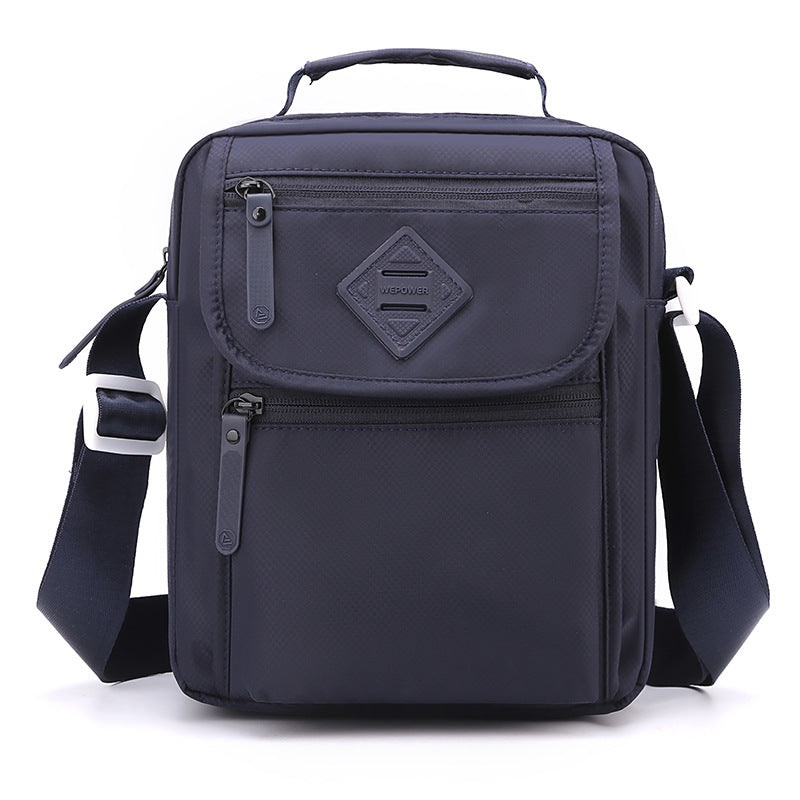 Shoulder bag men's versatile new large-capacity casual satchel nylon cloth shoulder bag men's portable small square bag