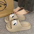 Eva thick sole slippers women's home indoor home outwear non-slip deodorizing filter bathroom bathing stepping on shit cartoon sandals