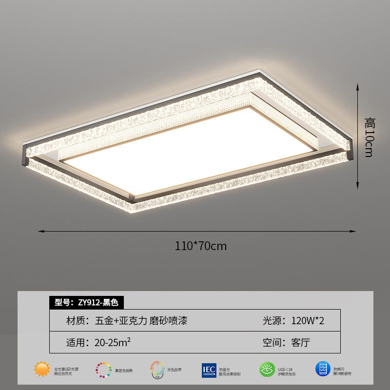 Italian minimalist living room light ceiling light modern minimalist atmosphere full spectrum eye protection bedroom light whole house lighting package