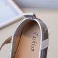 Vancahao kids' leather shoes -  autumn new collection, korean style, sweet bow princess shoes for little girls, soft sole