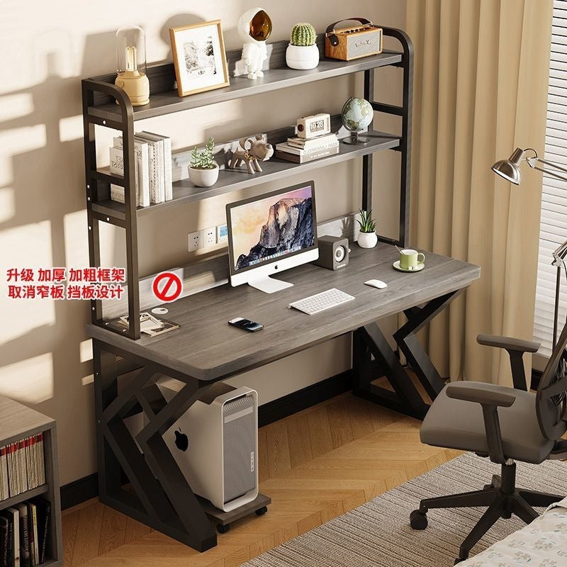 Computer desk home office desk bedroom student desk bookshelf all-in-one with pegboard simple storage study table
