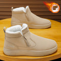 2025 men's winter high-top trendy fleece-lined warm cotton shoes outdoor waterproof youth snow boots