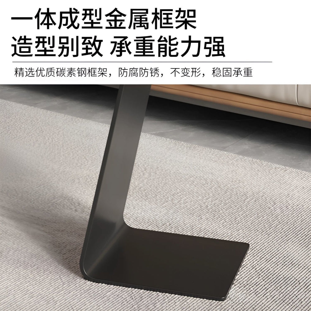 Tempered glass coffee table living room light luxury sofa modern casual classy round table corner sofa side table casual coffee table