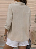 1688 casual linen henley shirt with adjustable sleeves - a wardrobe staple for everyday wear and commuting