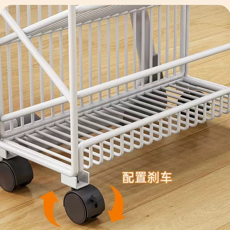 Classroom movable desktop bookshelf student textbook organizer floor storage rack children's home small bookshelf