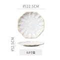 8.8inch plate-white glaze