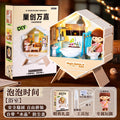 Diy miniature house scene handmade ornament art house mini boy girl assembly toy birthday gift