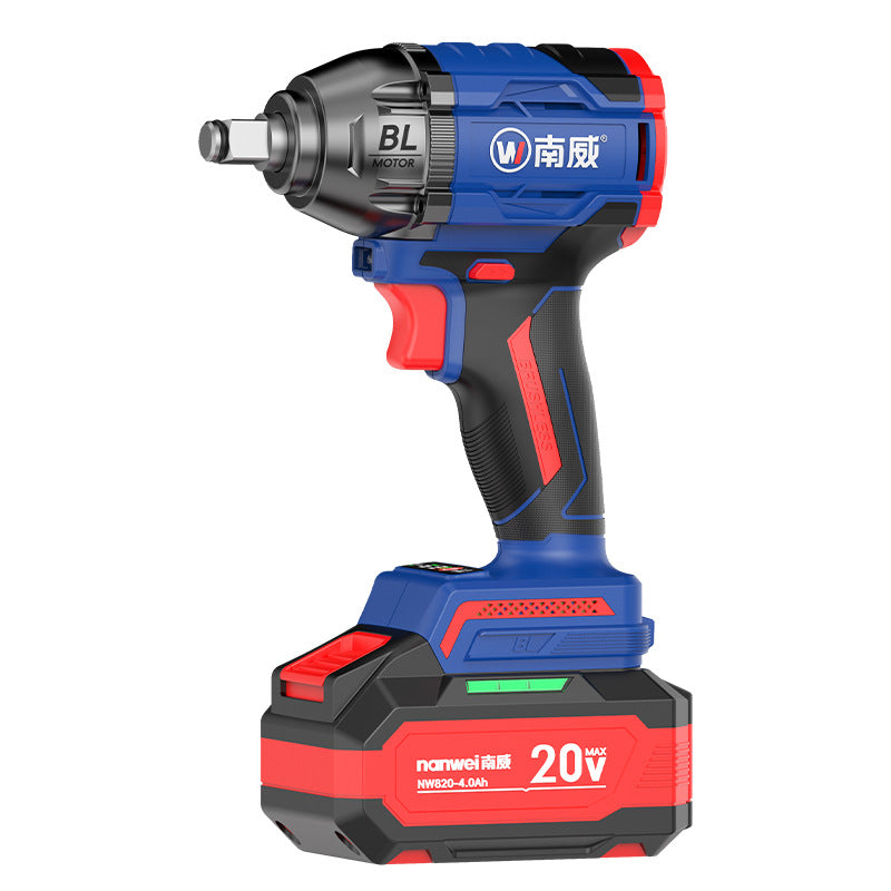Wholesale nanwei brushless lithium battery electric wrench high torque construction site torque wrench for home350n impact wrench