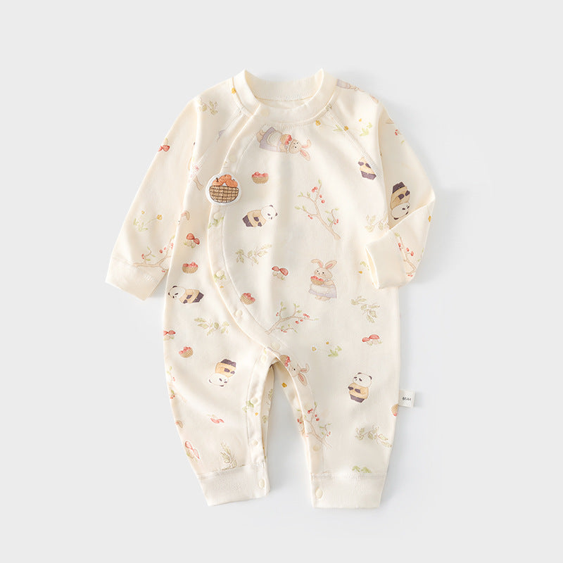 Babibele baby long-sleeve romper, 100% cotton, spring/autumn, snap-crotch bodysuit, class a, infant/toddler, spring/summer crawling suit