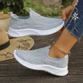 Women's shoes  cross-border flyknit mom shoes spring/autumn export soft sole soft upper casual versatile breathable athletic flats