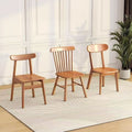 Cherry wood color dining table and chair all solid wood dining table combination dining chair for home rectangular solid wood dining table and chair combination