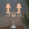 European-style light luxury living room crystal multi-head floor lamp, american modern minimalist glass elephant wedding sofa table lamp
